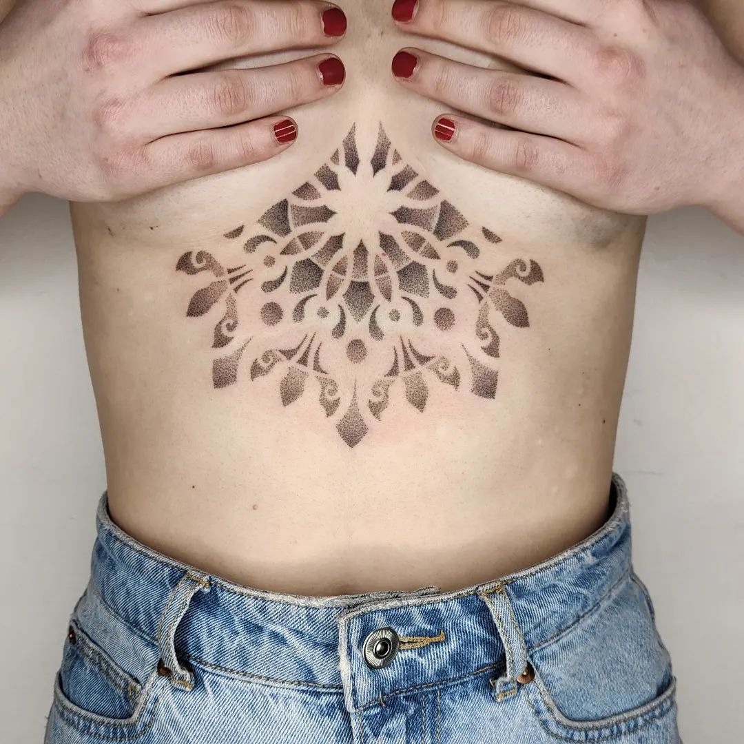 Chest Handpoke Supagr33n