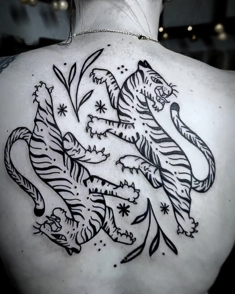 Tigres dos complet - Ana tattoo le mans